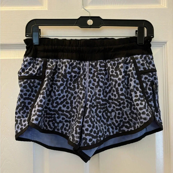Lululemon Run: Speed Short Dot Printed Blue Size 4 - Picture 1 of 5